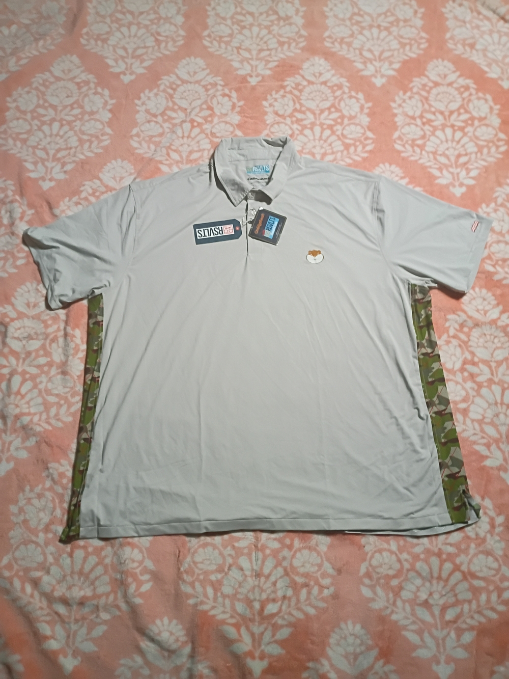 Rsvlts Caddyshack Golf Polo Camo Trim Men’s Size 3XL